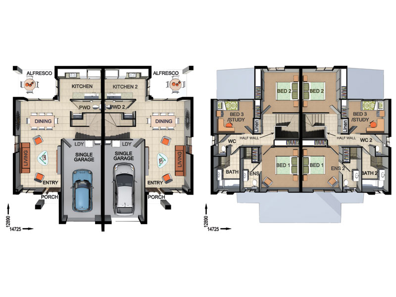 DC1001 — home floor plan by Dixon Homes