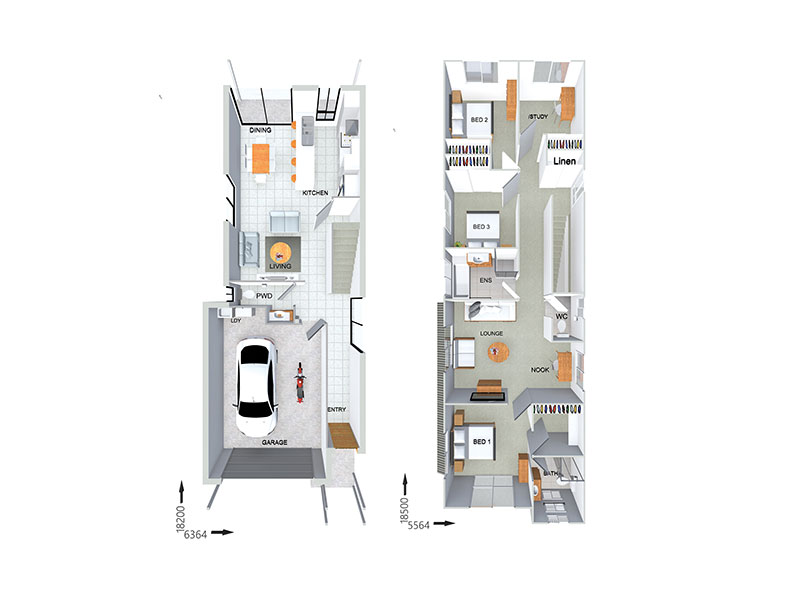 FC09159 — 3 bedroom home floor plan by Dixon Homes