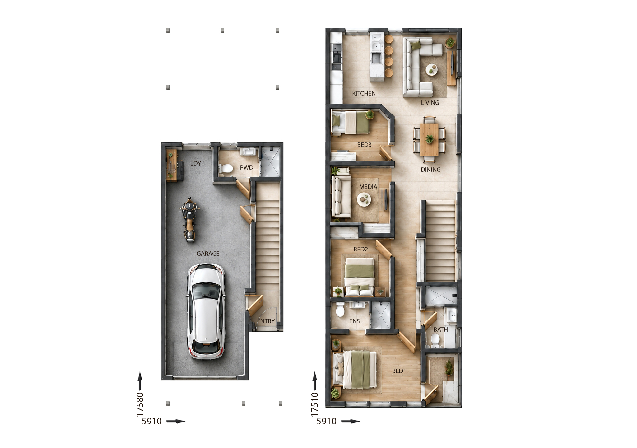 FR0807 — 4 bedroom home floor plan by Dixon Homes