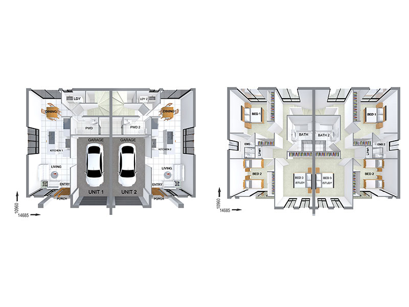 DR0918 — 3 bedroom home floor plan by Dixon Homes